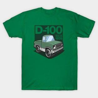 D100 - 1976 White-Base (Light Green Iridescent) T-Shirt